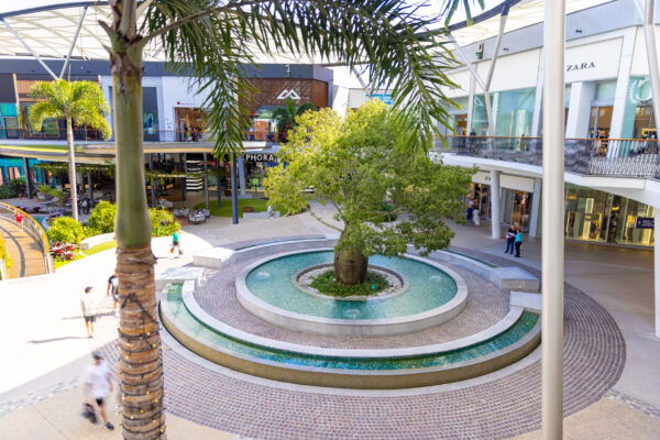 Exterior views of the shopping centre